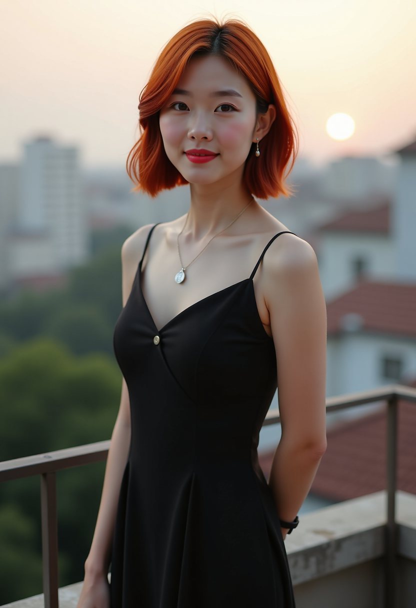 《屋檐下的敬语》人物在街边交谈的剧照
